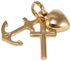 Ékszershop Hit-remény-szeretet arany medál (1329778)