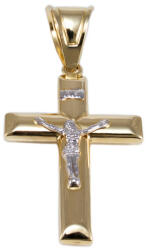 Ékszershop Bicolor arany feszület medál (1328902)
