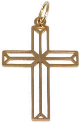 Ékszershop Áttört mintás arany kereszt medál (1329767)