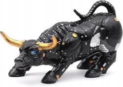  Fekete bika szobor műgyantából-Bull- Irayin szobor (B0CPD4VSSS)