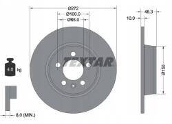 Textar Féktárcsa 92292003/TEX