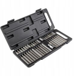 TOP TOOLS Spline Csavarhúzófejek, Torx, hatszögletű, 40 db-os készlet (39D377)