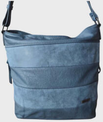 Plazabox Anikó kék női válltáska kényelmes sokzsebes crossbody (na-2237-blue)