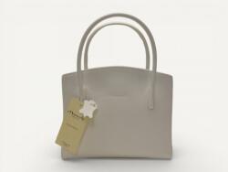 MONARCHY Női kézitáska: fehér, törtfehér bőr, 2 rekeszes (magyar termék) (1163379)