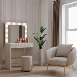 GreenSite Marina 2S SLIM fésülködő asztal, 81x80x50 cm, kasmír - primbutor