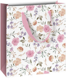 STEWO ajándéktasak (18x8x21 cm) mályva, bézs rózsák, Flowers (6) (2543513826)