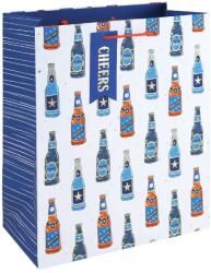 Eurowrap ajándéktasak (26, 5x33x14 cm) sörösüveges (6) (37025-2C)