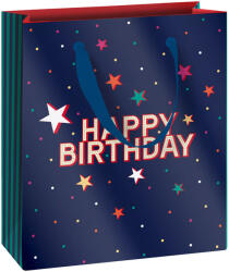 STEWO ajándéktasak (18x8x21 cm) sötétkék, csillagos, Happy Birthday, Starlett (6) (2543509442)