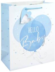 Eurowrap ajándéktasak (26, 5x33x14 cm) Baby, kék (6) (36881-2C)