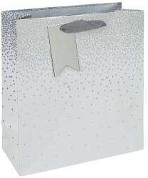 Eurowrap ajándéktasak (21, 5x25x10 cm) ezüst, ombre, csillagos (5) (34834-3C)