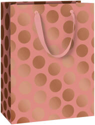 STEWO ajándéktasak (28x15x36 cm) metál rosegold, nagy pöttyös, Vanda (6) (2545513227)