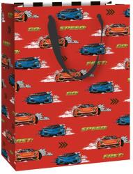 STEWO ajándéktasak (23x13x30 cm) piros, versenyautós, Schorsch (6) (2544507620)