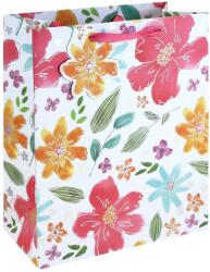 Eurowrap ajándéktasak (26, 5x33x14 cm) virágos (6) (37031-2C)