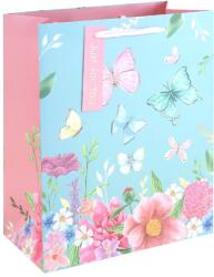 Eurowrap ajándéktasak (26, 5x33x14 cm) pillangós (6) (36956-2C)