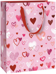 STEWO ajándéktasak (23x13x30 cm) rózsaszín, szívecskés, Amaia (6) (2544509825)