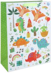 Eurowrap ajándéktasak (33x45, 5x15 cm) dinós (6) (36905-1WC)