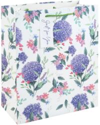Eurowrap ajándéktasak (26, 5x33x14 cm) lila hortenzia (6) (36968-2C)