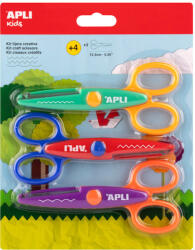 APLI 14- Olló Apli Kids cikk-cakk 13, 5 cm - 3 darabos