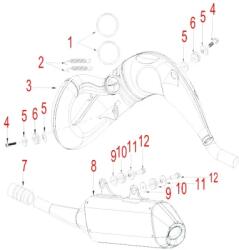 HENGJIAN muffler connecting pipe S7-Z300-23-06 (7) (S7-Z300-23-06)