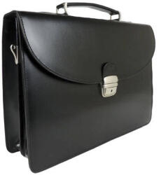 Blázek és Anni fekete klasszikusan elegáns, merevfalú női üzleti táska 38*26 cm