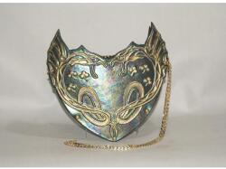 Blázek és Anni prémium minőségű, kézzel készült, egyedi eozin színvilágú, sárkány mintázatú női táska