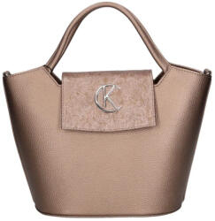 Karen Elwina 9420 bronz virág női kézitáska - visszafogott fényű elegancia mindennapokra