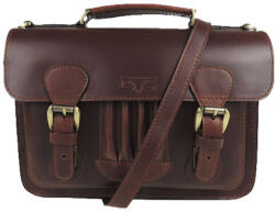 Blázek és Anni bőr, tolltartós mini női aktatáska, állítható hosszúfogóval 33*23, 5 cm