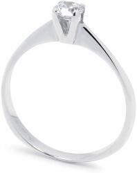 White & Black Eljegyzési gyűrű - 4, 0mm gyémánttal - fehérarany - 0, 25 karát (AU9212)