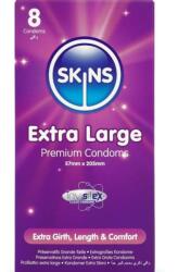 Skins - extra nagy prémium óvszerek 8 darabos csomagban