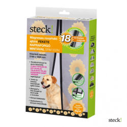 Steck ! Mágneses rovarháló, ajtóra, fekete-napraforgós, 2100x1000 mm 55g/m2 (SRM 555N)