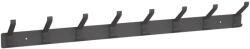 Walteco Ruhatartó 8 akasztó 635 mm alumínium matt fekete (WT-8609)