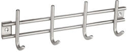 Walteco Ruhatartó állvány 300x85 mm 4 akasztóval rozsdamentes acél (WT-8143)