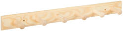 WALTECO Ruhatartó állvány 500x50mm 6 akasztóval fenyő (WT-7943)