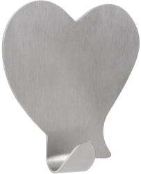 Walteco Öntapadós szív alakú akasztó rozsdamentes acél (WT-8299)