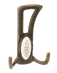 WALTECO Fatih I kabáttartó antik sárgaréz/dísz (WT-8380)