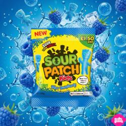 Sour Patch Kids Blue Raspberry 130 g - Savanyú-kék málna ízű gumicukor