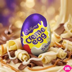Cadbury White Creme Egg - Fehér csokoládés tojás krémes fondant töltelékkel 40 g