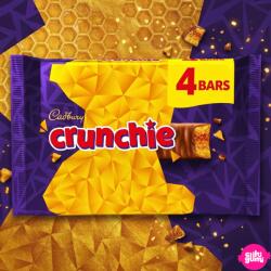 Cadbury Crunchie 4 Pack - Tejcsokoládé mézes karamellás belsővel 104g