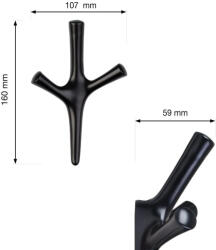 Walteco Amioso I kabáttartó fekete (WT-7754)