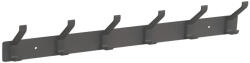 Walteco Ruhatartó 6 akasztóval 465 mm alumínium matt fekete (WT-8608)