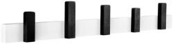 Walteco Ruhatartó 500x70 mm 5 akasztóval fekete-fehér FSC (WT-8695)