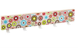 Walteco 600x100 mm-es kabáttartó kör alakú 5 akasztóval (WT-8047)