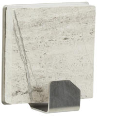 WALTECO Öntapadós akasztó QF 26 rozsdamentes acél/márvány (WT-8302)