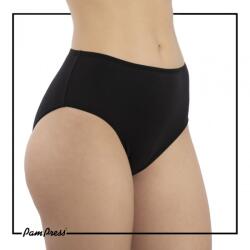 Pampress fekete női magasított derekú bugyi - XXL méret (BUPAM60522F)
