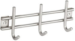 Walteco Ruhatartó 220x80 mm 3 akasztóval rozsdamentes acél (WT-8142)