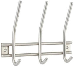 Walteco Rozsdamentes acél kabáttartó állvány 3 akasztóval 220x165 mm (WT-8138)