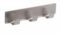 Walteco Öntapadós háromszoros akasztó rozsdamentes acél (WT-8495)