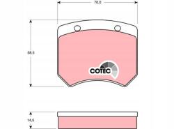 TRW GDB973 Féktárcsa készlet