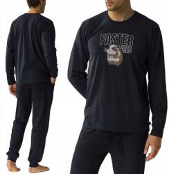 Atlantic NMP-376 férfi laza hosszú ujjú pizsama Pamut S (NMP-376 GRANATOWA)