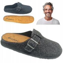 Inblu Bebújós papucs férfi anyag fekete papucs otthoni papucs Inblu 45 (Inblu SI-19-025)